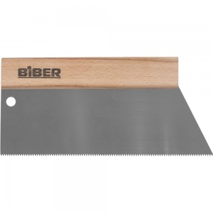 Шпатель для клея Biber 35272 нержавеющая сталь, с деревянной ручкой тов-184679