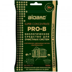 Концентрированное биологическое средство для очистных систем Super Concentrate БиоБак BB-PRO 10