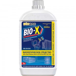 Биологическое средство для выгребных ям и септических систем bio-х 1 л БиоБак BB-BXS50