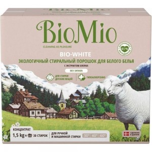 Стиральный порошок для белого белья BioMio BIO-WHITE 1500 кг ПХ-416