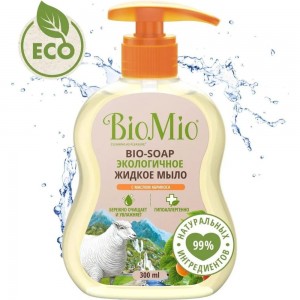 Жидкое мыло BioMio BIO-SOAP с маслом абрикоса, 300 мл 517.04163.0101