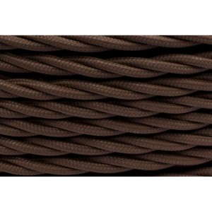 Провод Bironi 2x1,5, коричневый, матовый, 10 метров B1-424-72-10