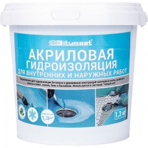 Акриловая гидроизоляция 1.3 кг Bitumast 4607952900394