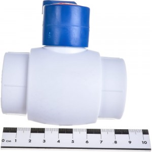 Кран шаровой Blue Ocean (шар - пластик ABS) рычаг полипропиленовый для ХВС - 32 PPRF/BV/PPR/CW(W)-32