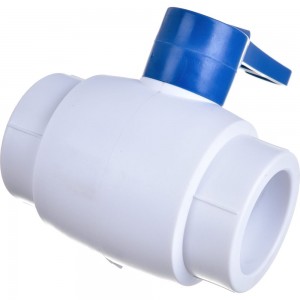 Кран шаровой Blue Ocean (шар - пластик ABS) рычаг полипропиленовый для ХВС - 40 PPRF/BV/PPR/CW(W)-40