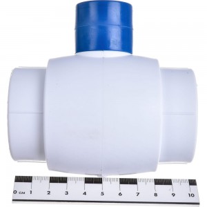 Кран шаровой Blue Ocean (шар - пластик ABS) рычаг полипропиленовый для ХВС - 40 PPRF/BV/PPR/CW(W)-40