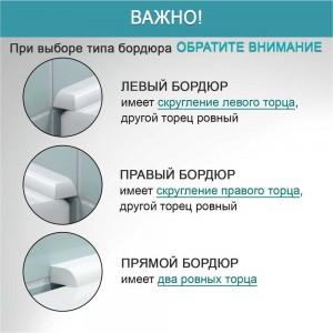 Комплект акриловых бордюров для ванной BNV СВ12 4603312129566