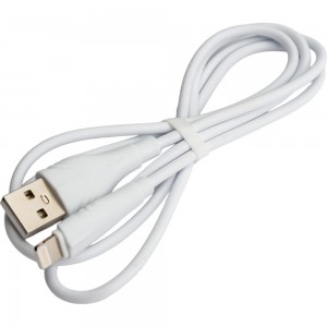 USB-кабель BOROFONE, AM-8pin Lightning 1 метр, 2A, ПВХ, белый 23752-BX18iW1