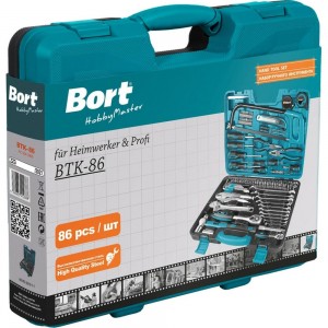 Набор ручного инструмента BORT BTK-86 93412888