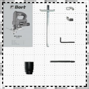 Электрический лобзик BORT BPS-580-Q 93413090