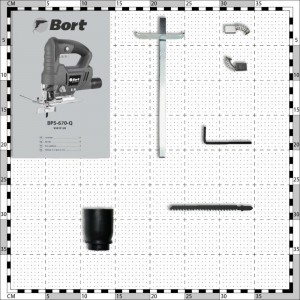 Электрический лобзик BORT BPS-670-Q 93413120