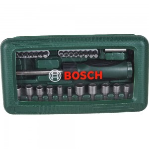 Набор бит и торцевых ключей с отверткой (46 шт.) Bosch 2.607.019.504 152227
