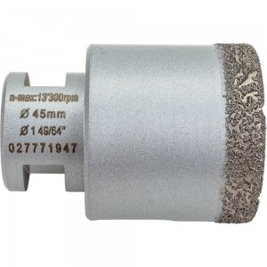 Коронка алмазная DRY SPEED для УШМ (45х35 мм; М14) Bosch 2608587124