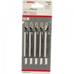 Полотна пильные T308BP Precision for Wood 5 шт. (117 мм; HCS) Bosch 2608667400