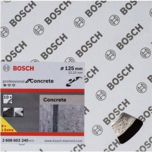 Диск алмазный по бетону (125х1.6х22.2 мм) 10 шт. Bosch 2608603240