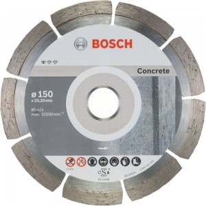 Диск алмазный по бетону (150х2х22.2 мм) 10 шт. Bosch 2608603241