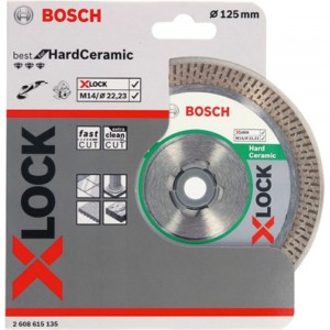 Диск алмазный Best for Hard Ceramic X-LOCK (125х22.2 мм) Bosch 2608615135