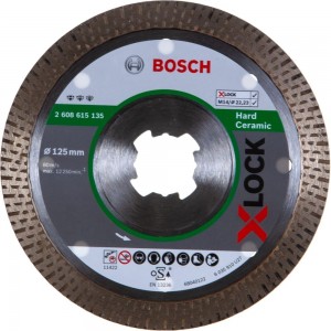 Диск алмазный Best for Hard Ceramic X-LOCK (125х22.2 мм) Bosch 2608615135