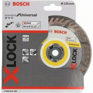 Диск алмазный Standard for Universal X-LOCK (125х22.2 мм) Bosch 2608615166