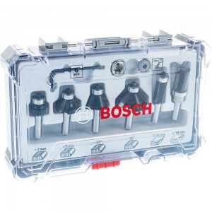 Набор кромочных фрез (6 шт; хвостовик 8 мм) Bosch 2607017469