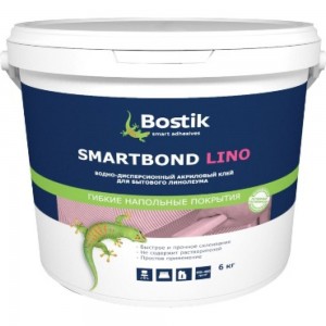 Клей для бытового линолеума Bostik SMARTBOND LINO 6 кг 50024468