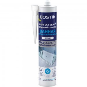 Идеальный герметик BOSTIK Perfect Seal Ванная, Силикон, Нейтральный, белый, 280 мл BOK638639P