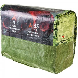 Брикетированный уголь длительного горения BOYSCOUT 2 кг 61556