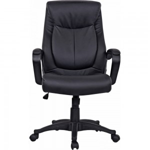 Компьютерное офисное кресло руководителя BRABIX Enter EX-511, с подлокотниками, эко кожа 530859