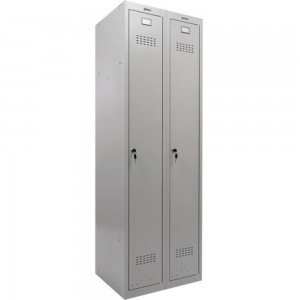Металлический шкаф для одежды BRABIX LK 21-80 2 секции, 1830х800х500 мм, 37 кг 291129