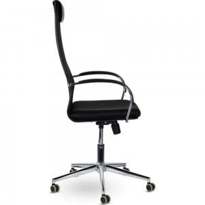 Кресло руководителя компьютерное рабочее офисное/для дома BRABIX Pilot Ex-610 Ch premium, хром, ткань-сетка 532417