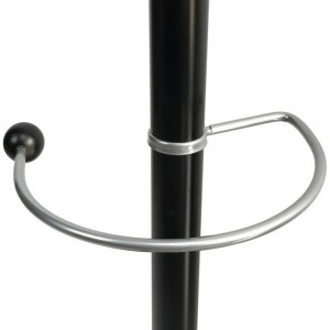 Вешалка-стойка BRABIX CR-8342 металл, 5+4 крючка, цвет черный 606439