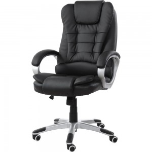 Офисное кресло BRABIX Comfort Ms-003 6 массажных модулей, экокожа, черное 532521