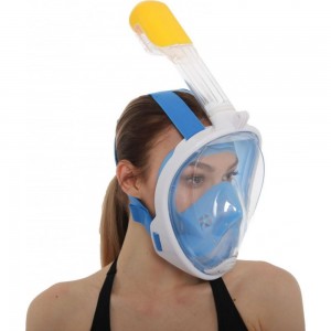 Полнолицевая маска для снорклинга BRADEX голубая S SF 0369