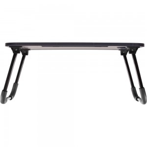 Складной стол с подстаканником BRADEX ЛАЙТ, 59.5x39.5x26.4 см, мдф, металл, темное дерево, черный TD 0727
