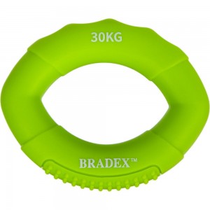 Кистевой эспандер BRADEX 30 кг, овальной формы, зеленый SF 0574
