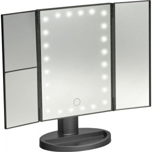 Настольное 3d зеркало с подсветкой и с увеличением BRADEX для макияжа, раскладное, 24 led лампы KZ 1267