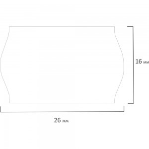Этикет-лента BRAUBERG белая, комплект 5 рулонов по 800 шт, 26х16 мм 123580