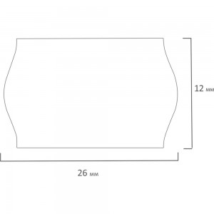 Этикет-лента BRAUBERG 26х12 мм, белая, комплект 5 рулонов по 800 шт., 123576