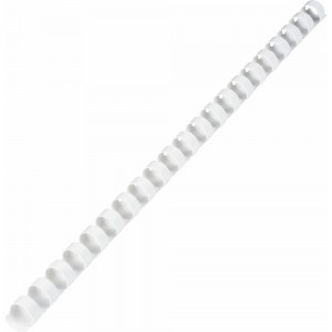 Пластиковые пружины для переплета BRAUBERG 100 шт., 14 мм, белые 530918