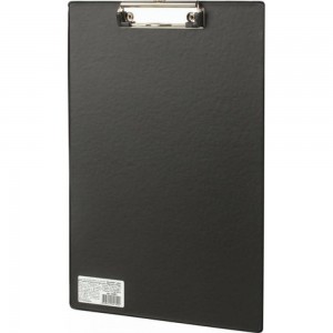 Доска-планшет BRAUBERG Comfort с прижимом А4 230х350 мм, картон/ПВХ, черная, 222657