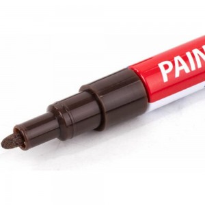 Лаковый маркер-краска BRAUBERG EXTRA paint marker 2 мм, коричневый, улучшенная нитро-основа, 151975