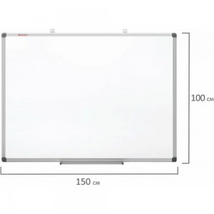 Магнитно-маркерная доска BRAUBERG Extra 100x150 см, алюминиевая рамка 237556