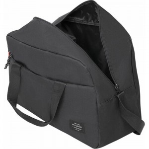 Спортивная сумка BRAUBERG Move с карманом, черная, 45x30x20 см 271689
