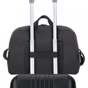 Спортивная сумка BRAUBERG Move с карманом, черная, 45x30x20 см 271689