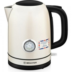 Электрический чайник BRAYER STRIX 2200Вт, объём 1.7 л BR1005YE