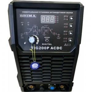 Инверторная установка для аргоно-дуговой сварки BRIMA TIG 200P AC DC DIGITAL БП-00000238