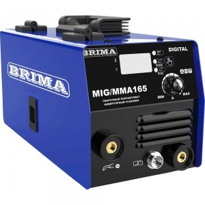 Сварочный полуавтомат Brima MIG/ММА 165 Digital с катушкой флюсовой проволоки 220В НП000001035
