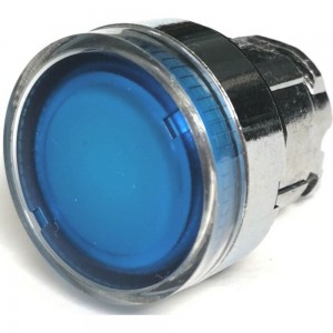 Головка Briswik плоская стальная возврат подсветка 22мм КМЕ 46ЛС синий IP65 ZB4BW6.BR
