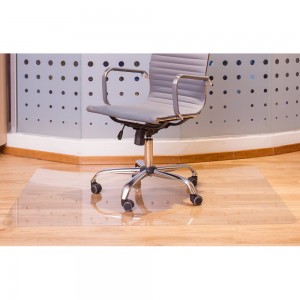 Защитный коврик под кресло BSL-office поликарбонат, прямоугольный, прозрачный, гладкий 1008101200