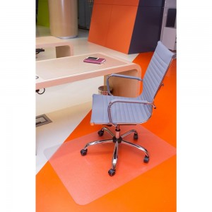 Защитный коврик BSL-office под кресло, прямоугольный, прозрачный, шагрень, поликарбонат 1118091200